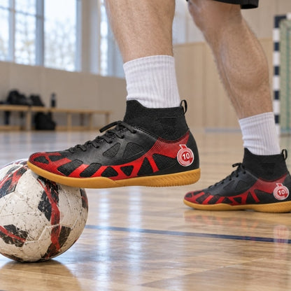 Fotbollsskor för inomhusspel med snörning - bild 2