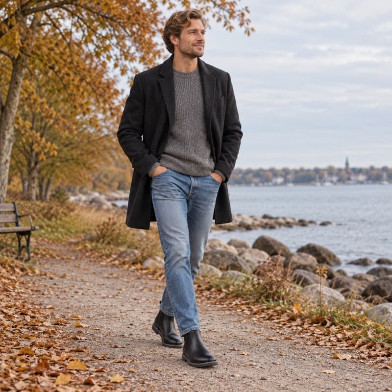 Klassiska Chelsea-kängor för herr - bild 4