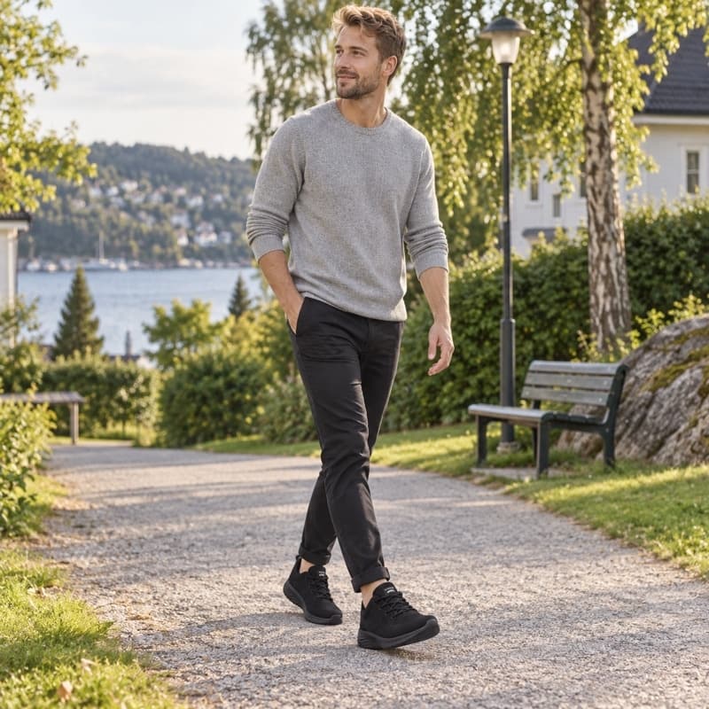 Luftiga promenadsneakers för herr - bild 4