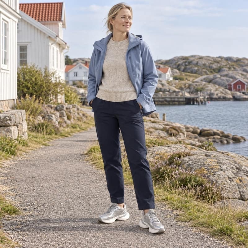 [PB:0e58a5ea-ffb9-49c3-83a2-27e5e75d5c64:4] Sneakers för dam med mesh och kraftig sula - bild 4